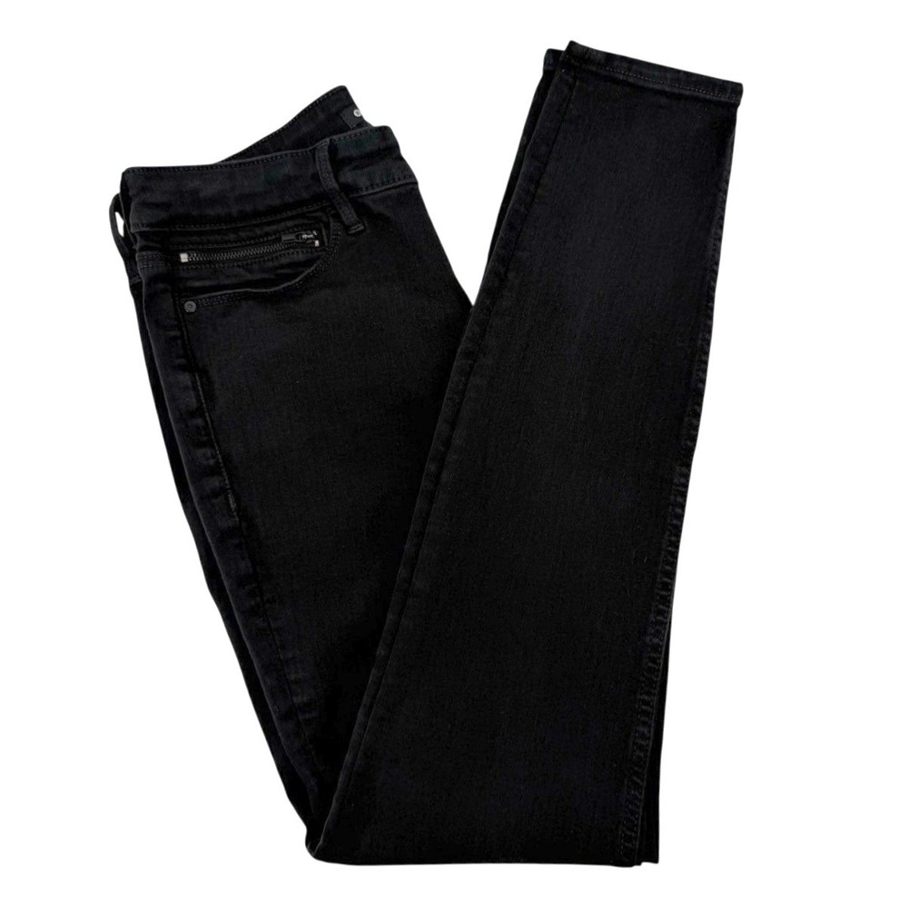 Athleta Flex Ultra Skinny Jean Black Womens‎ 10 High Rise Stretch Denim Gorpcore - Picture 2 of 9